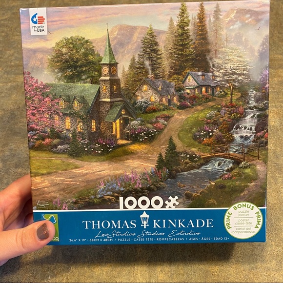 2 for $15/ Thomas Kinkade Sunday Chapel Puzzle